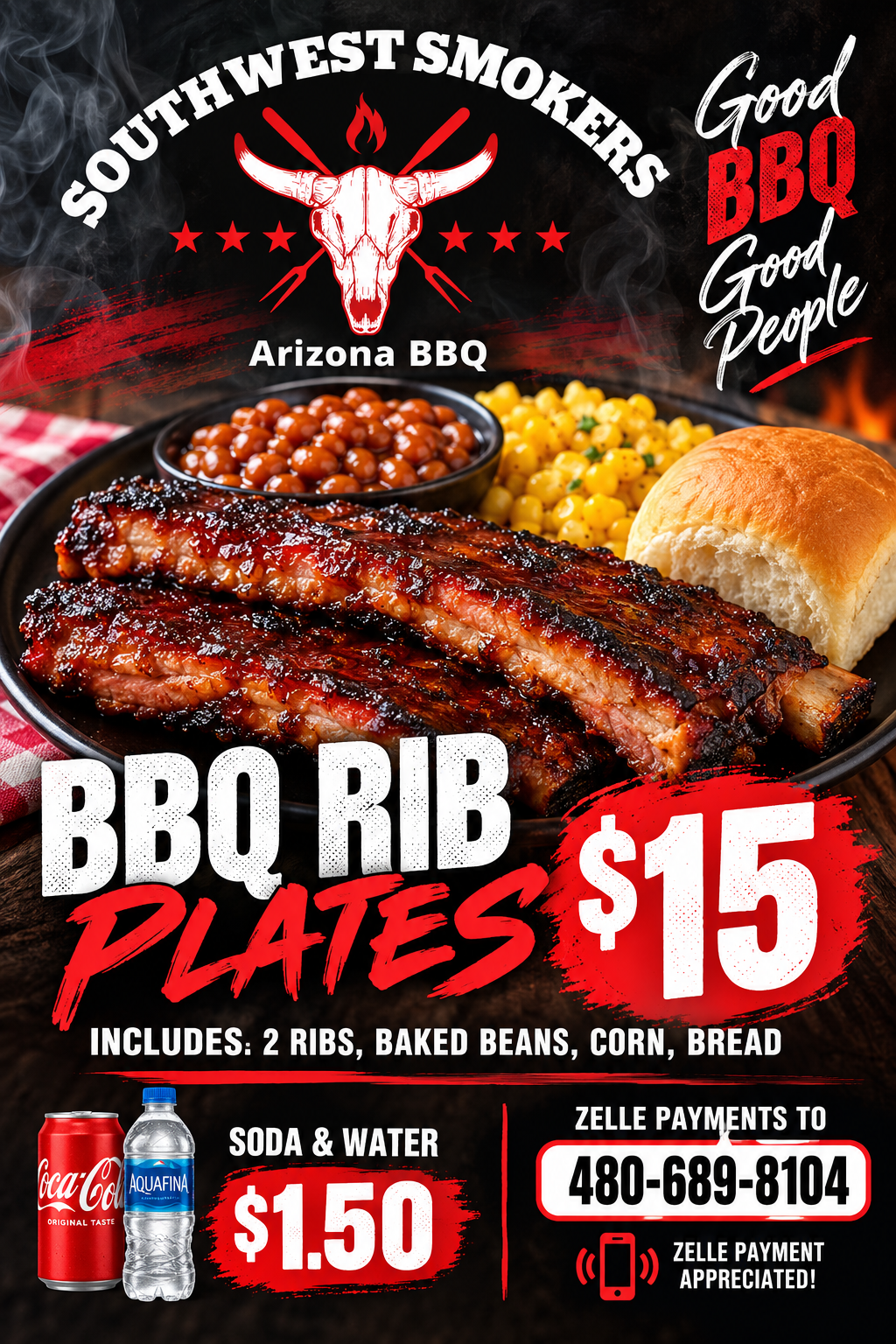 BBQ Rib Plates $15 flyer